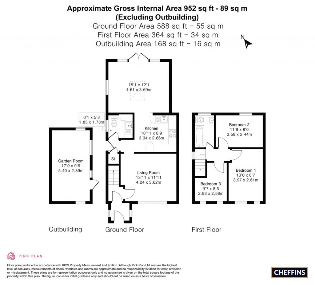 Floorplans For High Street, Teversham, Cambridge