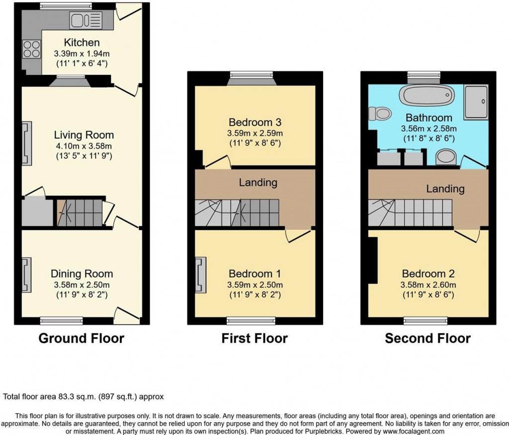 Floorplans For Rope Walks, Bridport, Dorset