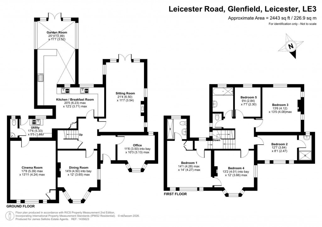 Floorplans For Leicester Road, Glenfield, Leicestershire