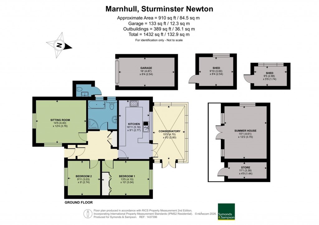 Floorplans For Plowman Close, Marnhull, Dorset