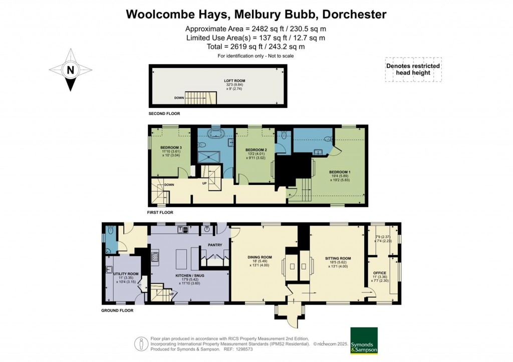 Floorplans For Melbury Bubb, Dorchester