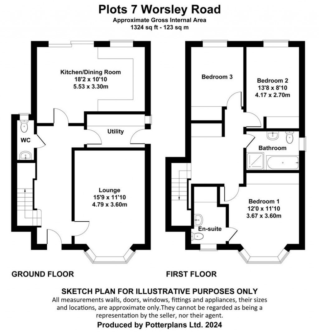 Floorplans For Gurnard, Isle of Wight
