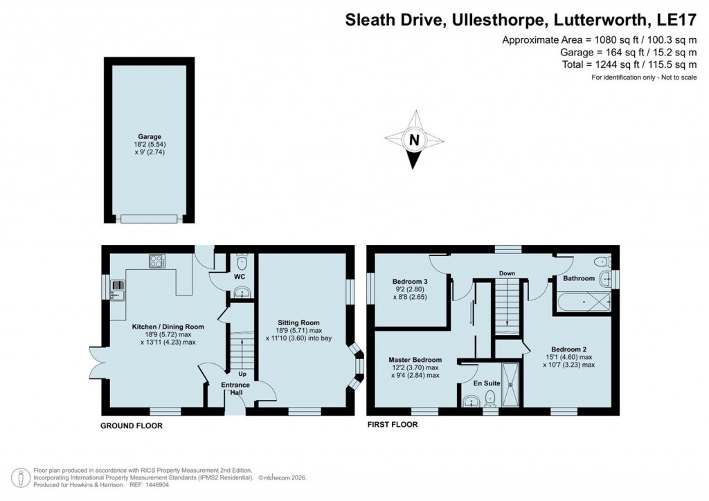 Floorplans For Sleath Drive, Ullesthorpe, Lutterworth,LE17