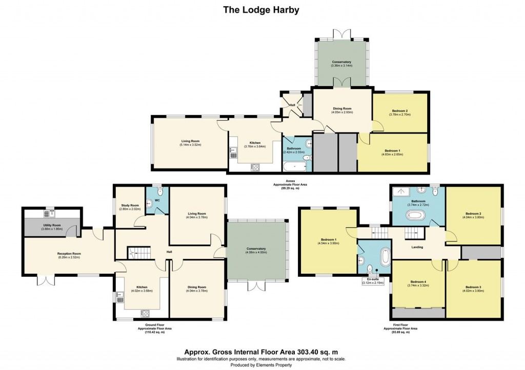 Floorplans For High Street, Harby, Newark