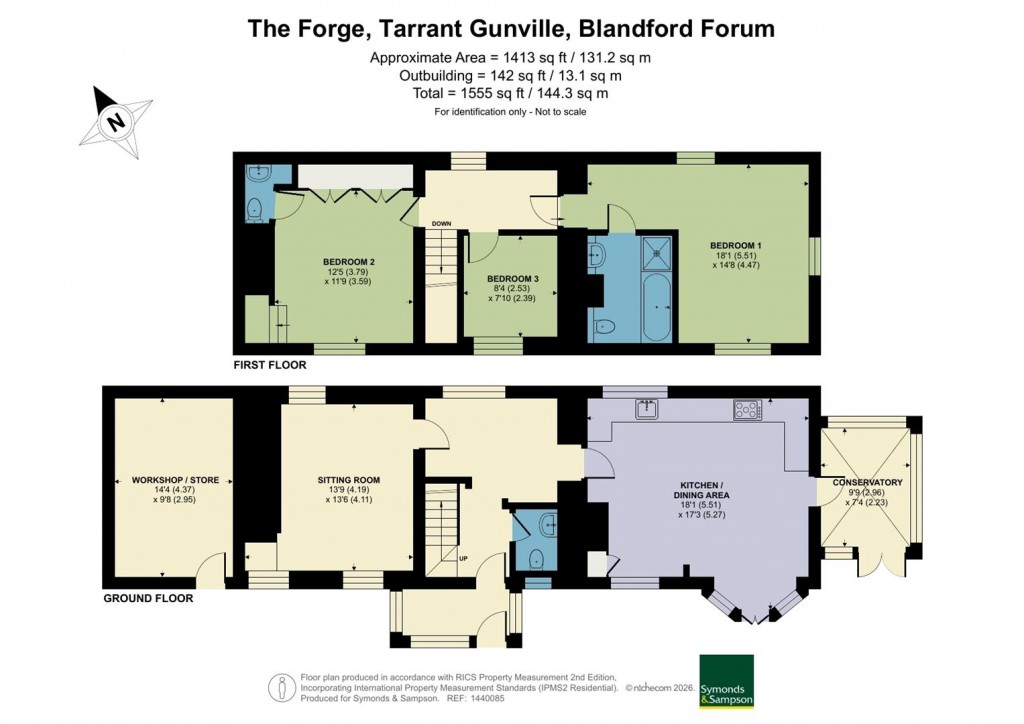 Floorplans For Tarrant Gunville, Blandford Forum