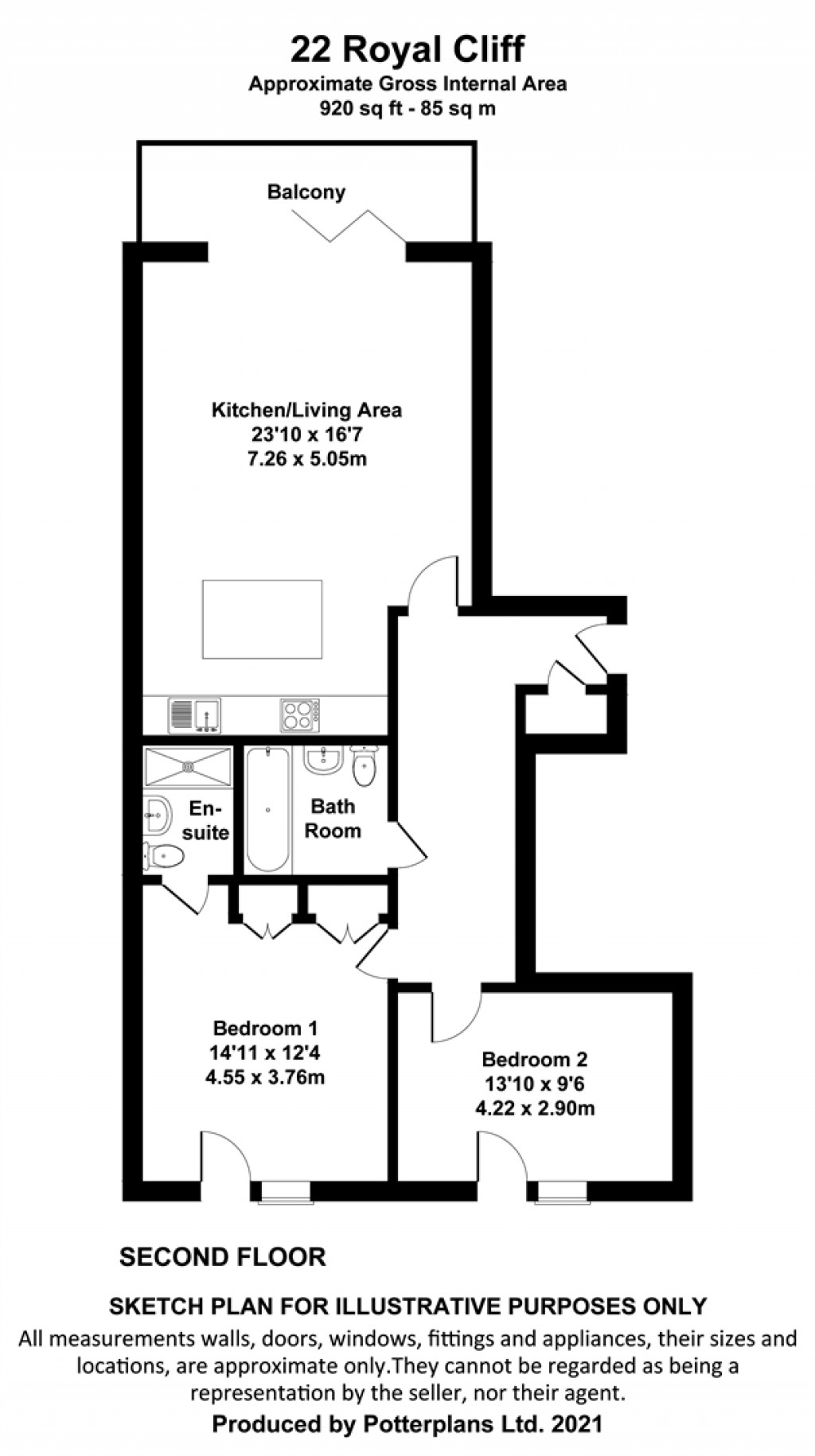 Floorplans For Sandown, Isle of Wight