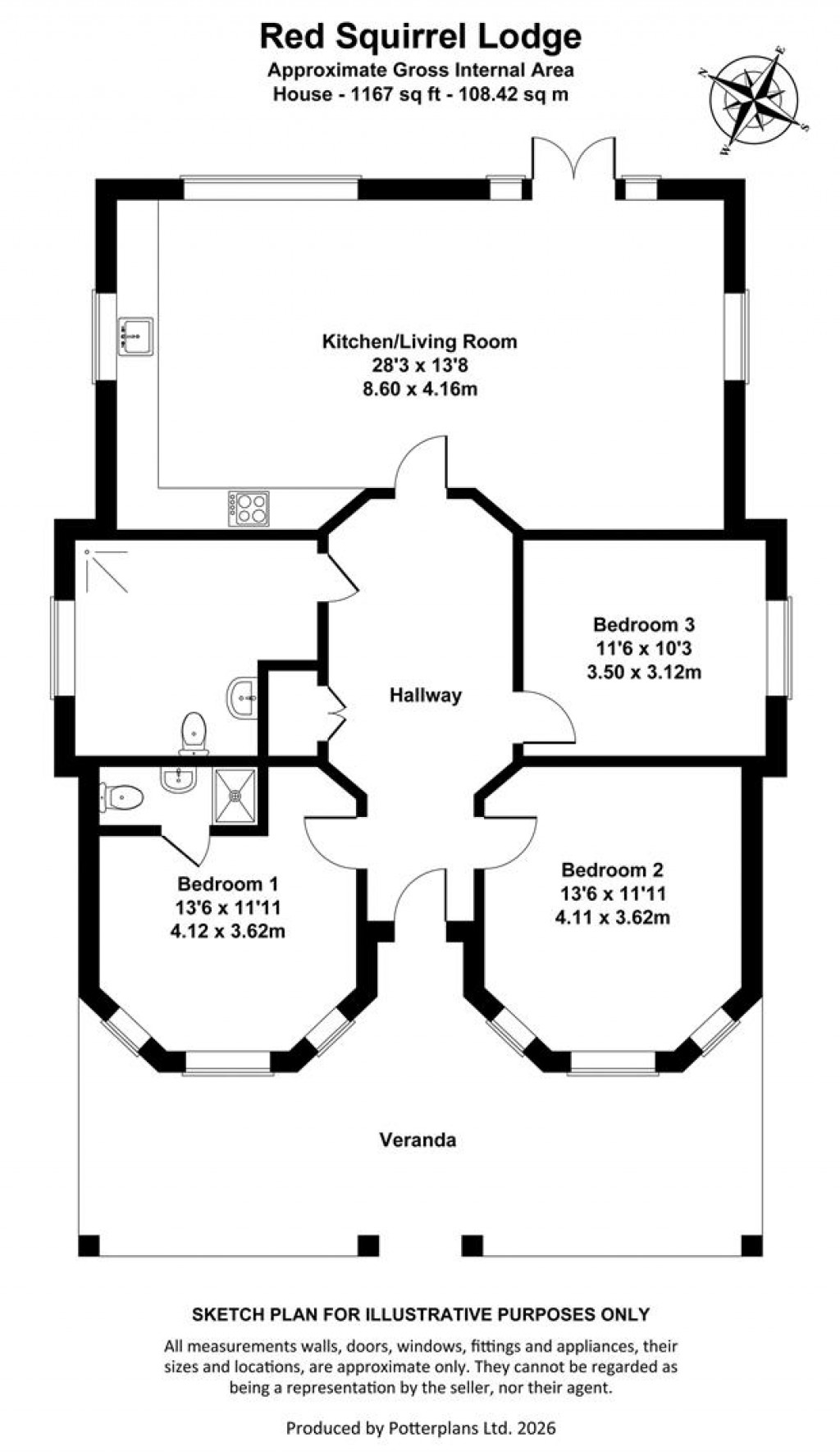 Floorplans For Wootton Bridge, Isle of Wight