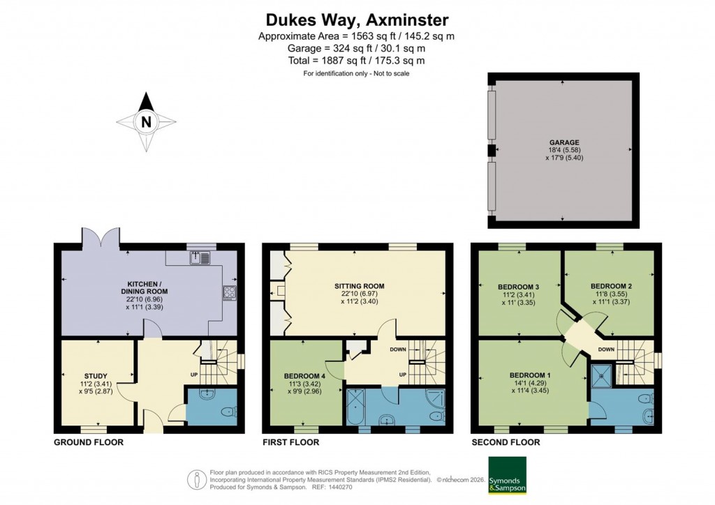 Floorplans For Dukes Way, Axminster