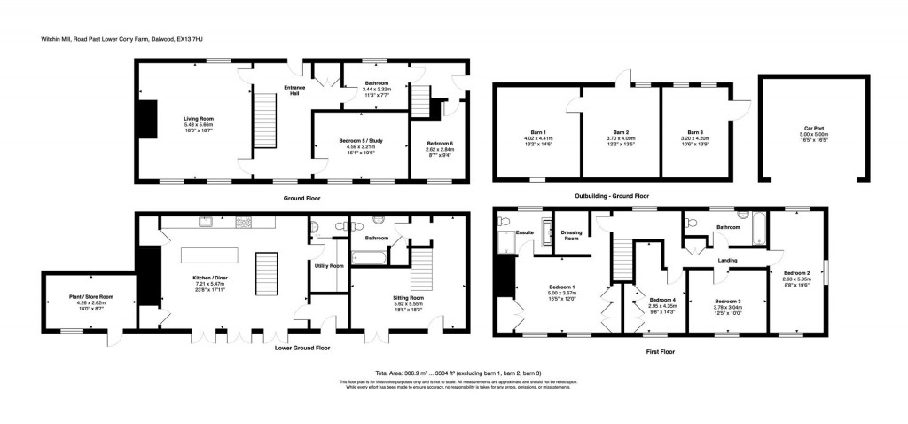 Floorplans For Dalwood, Axminster