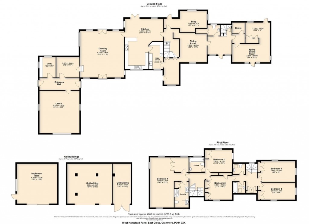 Floorplans For Cranmore, Isle of Wight