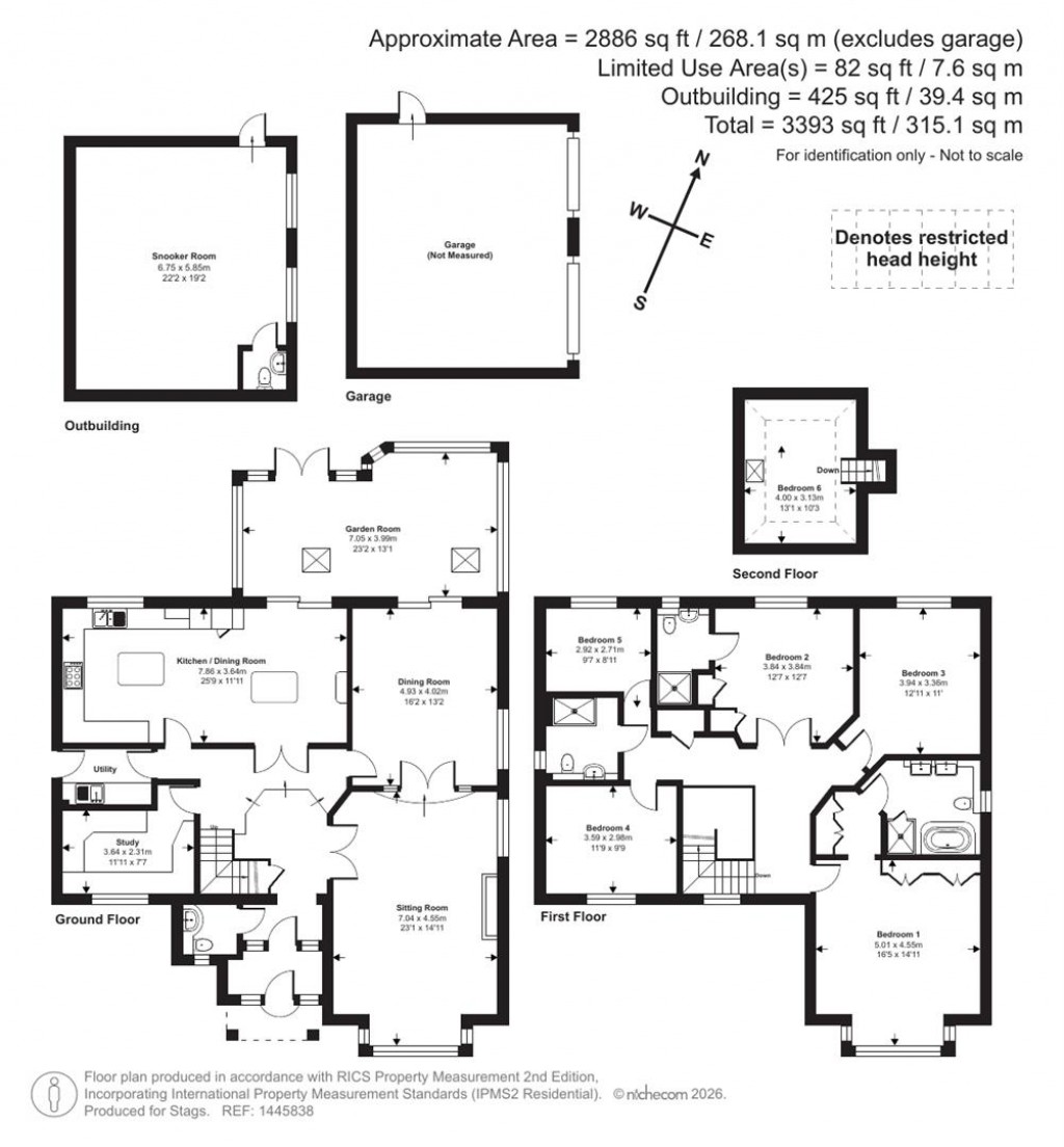 Floorplans For Highfield Close, High Bickington, Umberleigh