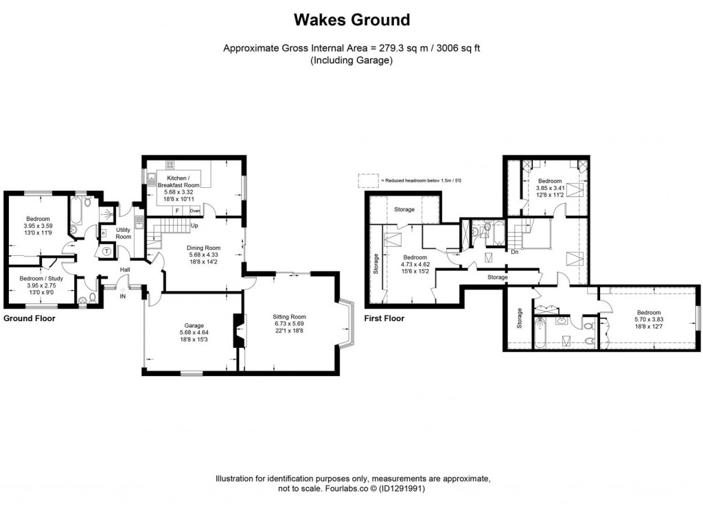 Floorplans For Meysey Hampton, Gloucestershire