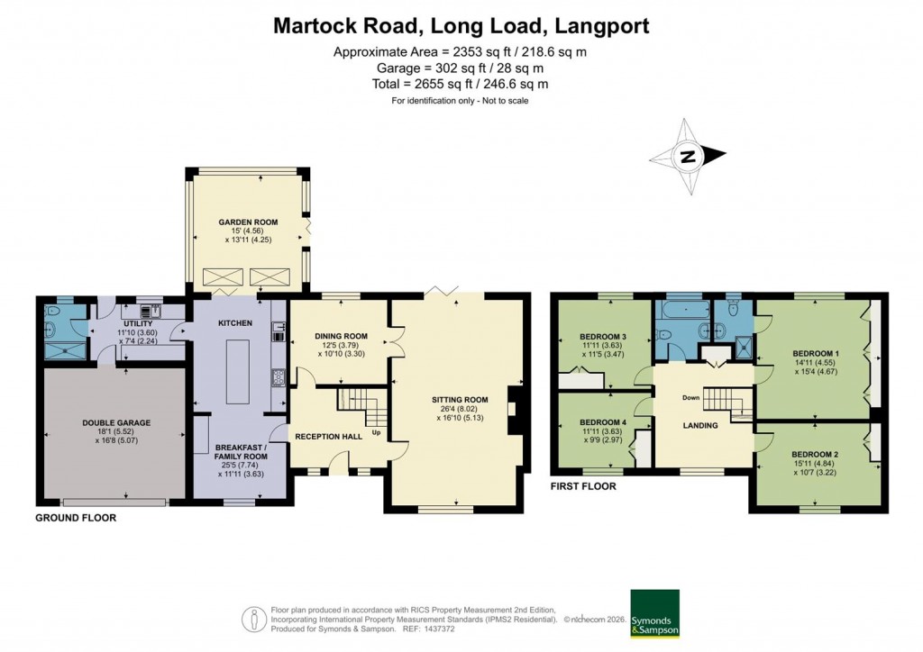 Floorplans For Martock Road, Long Load, Langport
