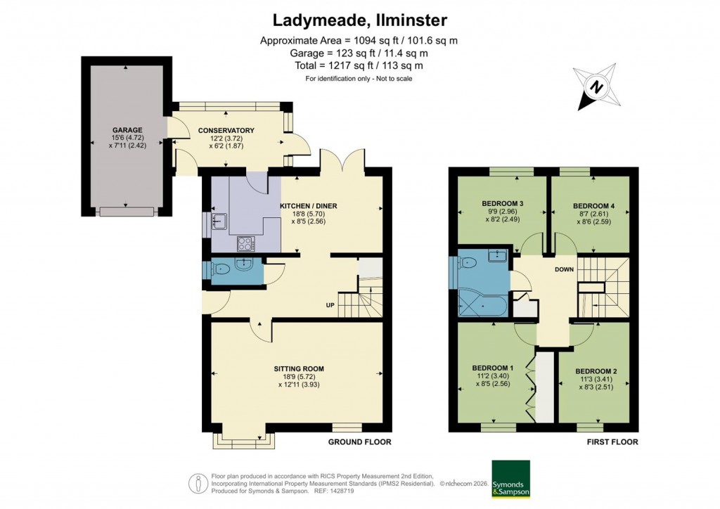 Floorplans For Ladymeade, Ilminster, Somerset
