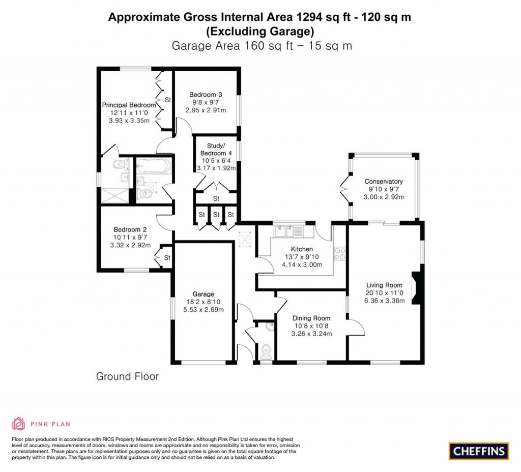 Floorplans For Oakington Road, Dry Drayton, Cambridge