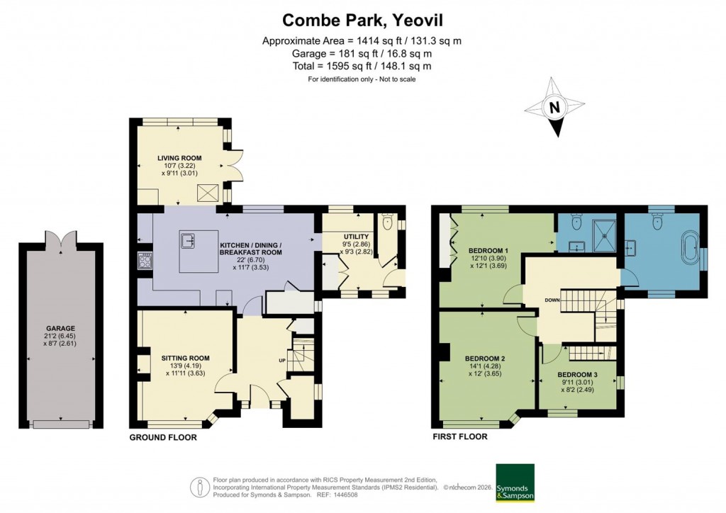 Floorplans For Combe Park,, Yeovil, Somerset
