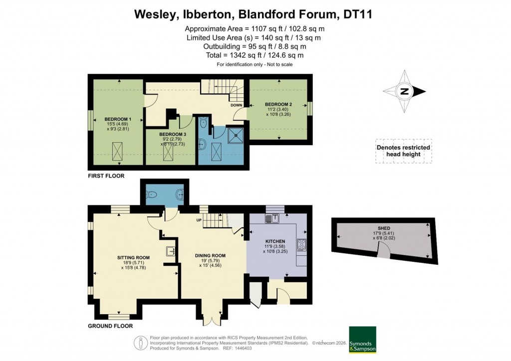 Floorplans For Ibberton, Blandford Forum