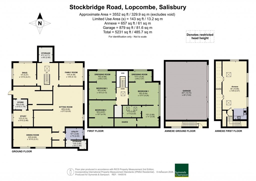Floorplans For Stockbridge Road, Lopcombe, Salisbury