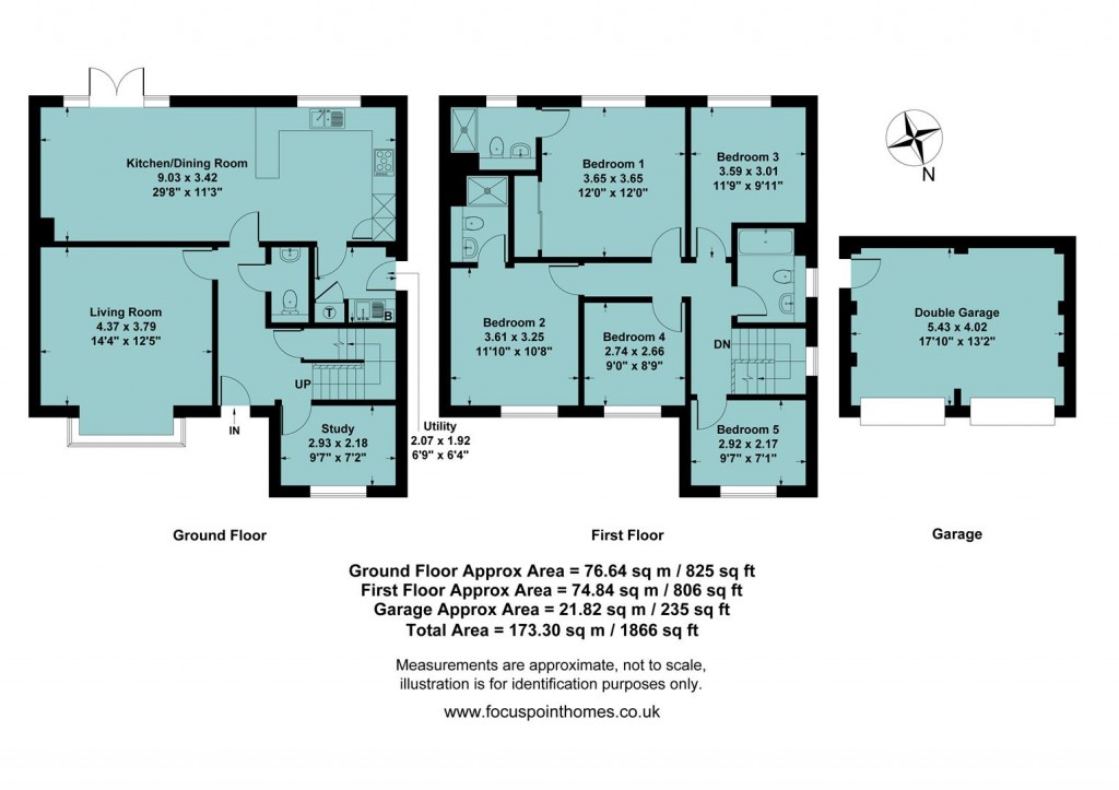 Floorplans For Swift Drive, Bodicote, Banbury - exceptionally good layout