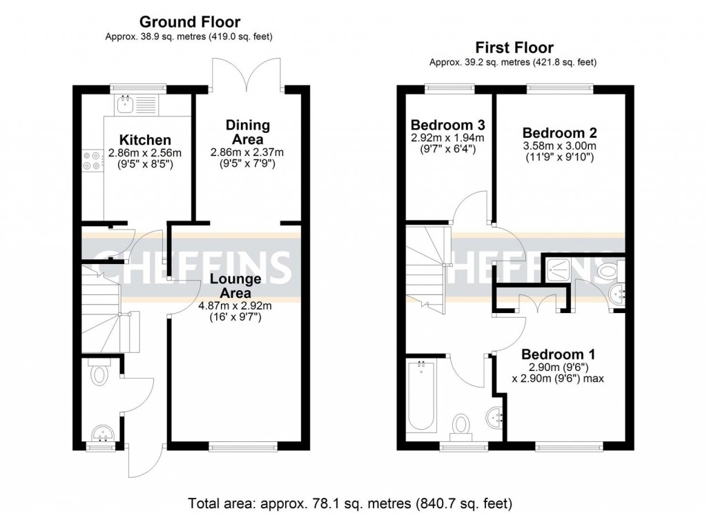 Floorplans For Allen Road, Ely