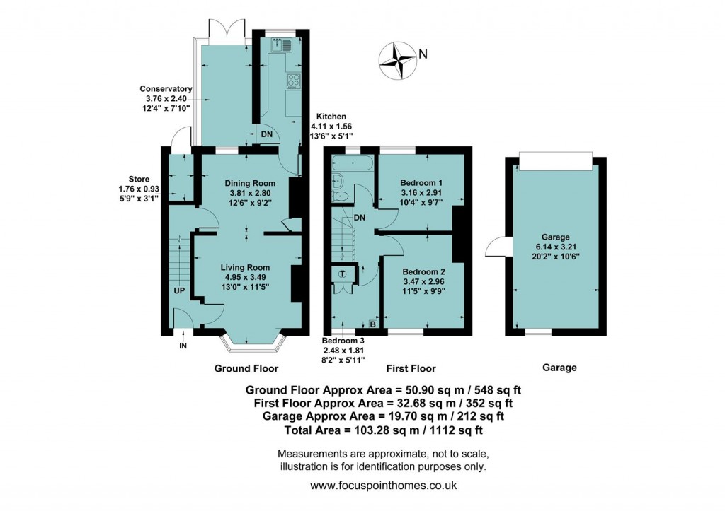 Floorplans For Ruscote Avenue, Banbury
