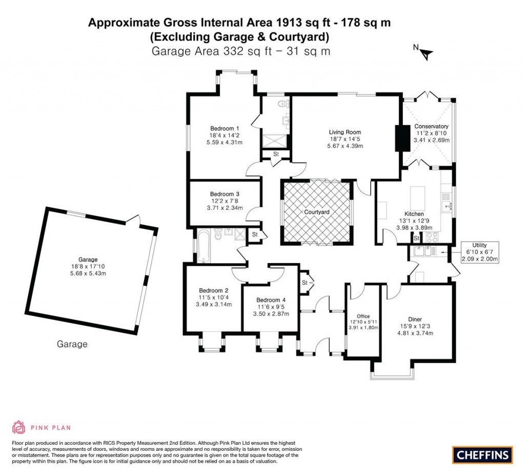 Floorplans For Caxton Lane, Foxton, Cambridge