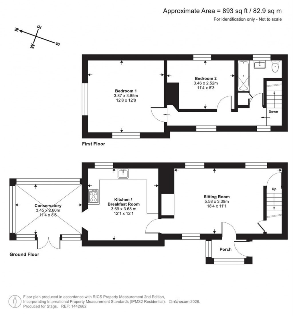 Floorplans For Butts Way, Milverton, Taunton