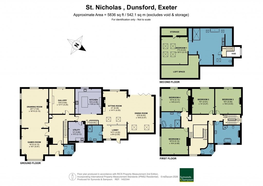 Floorplans For Dunsford, Exeter