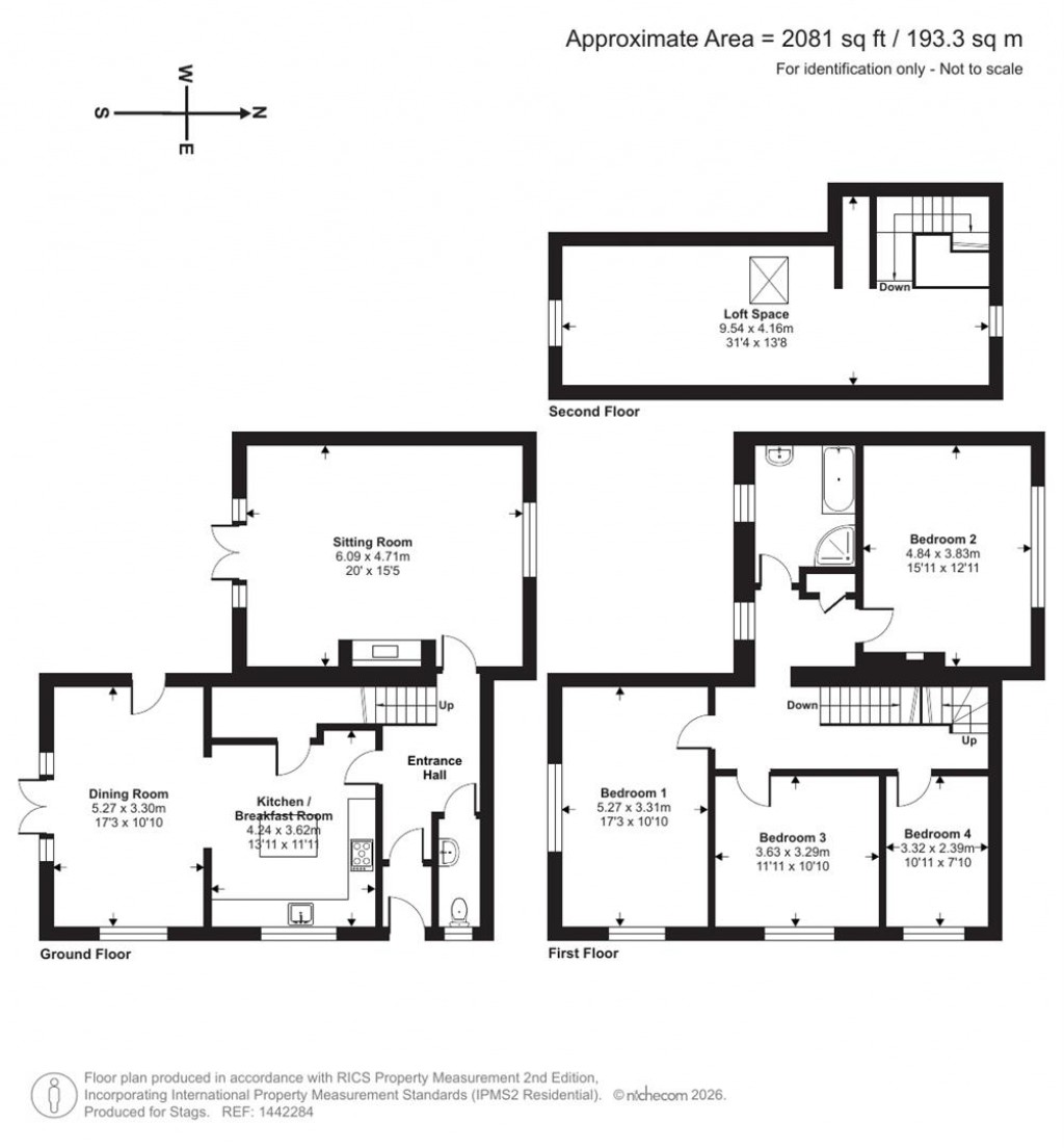 Floorplans For High Street, Halberton, Tiverton