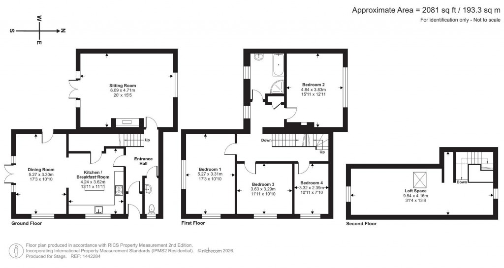 Floorplans For High Street, Halberton, Tiverton
