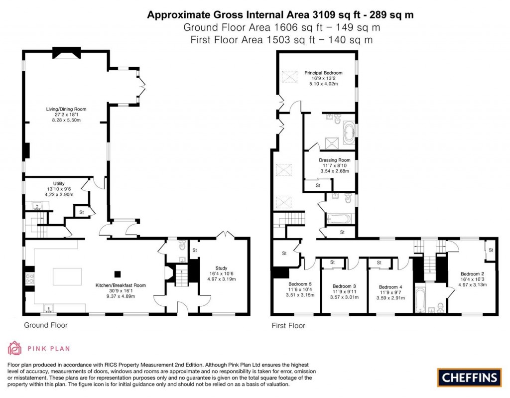 Floorplans For High Street, Cheveley