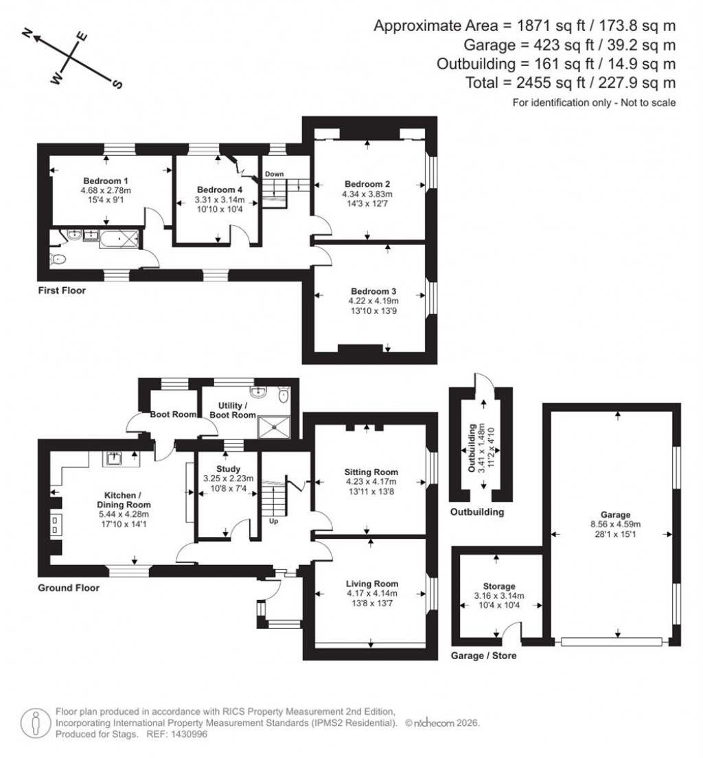 Floorplans For Menear Road, St. Austell