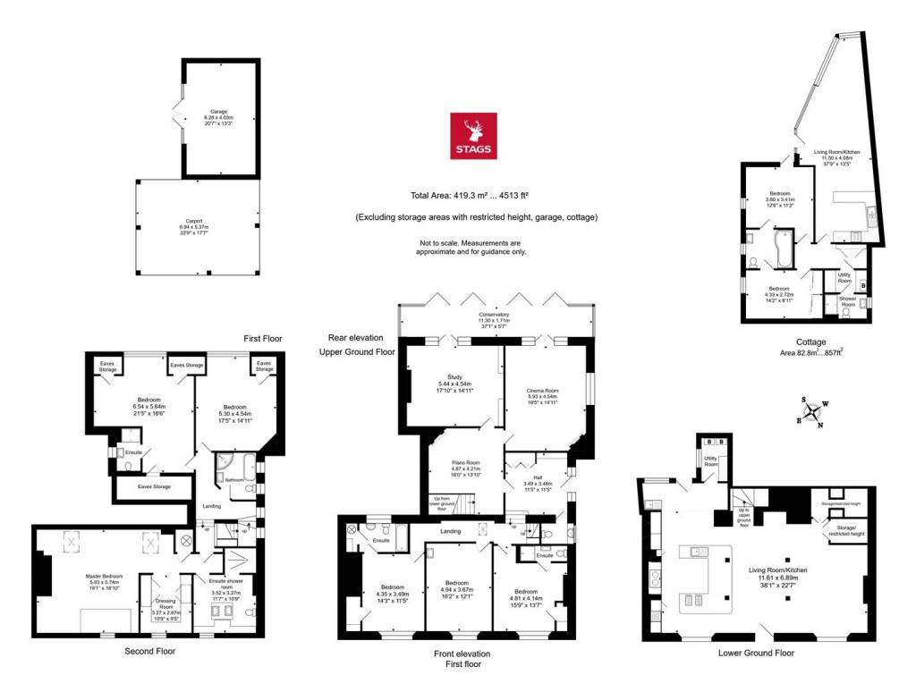 Floorplans For Prout Bridge, Beaminster
