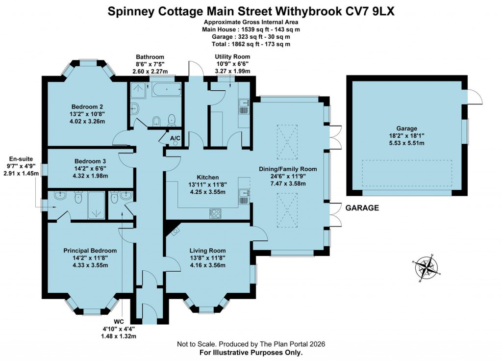 Floorplans For Main Street, Withybrook, Coventry