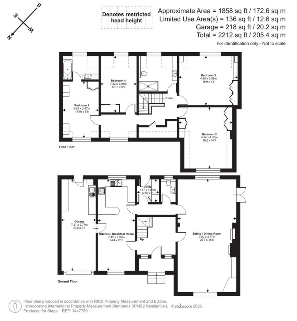 Floorplans For Fairways Drive, High Bickington, Umberleigh