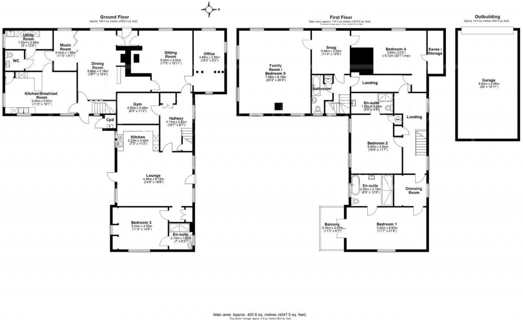 Floorplans For Steventon End, Ashdon, Saffron Walden