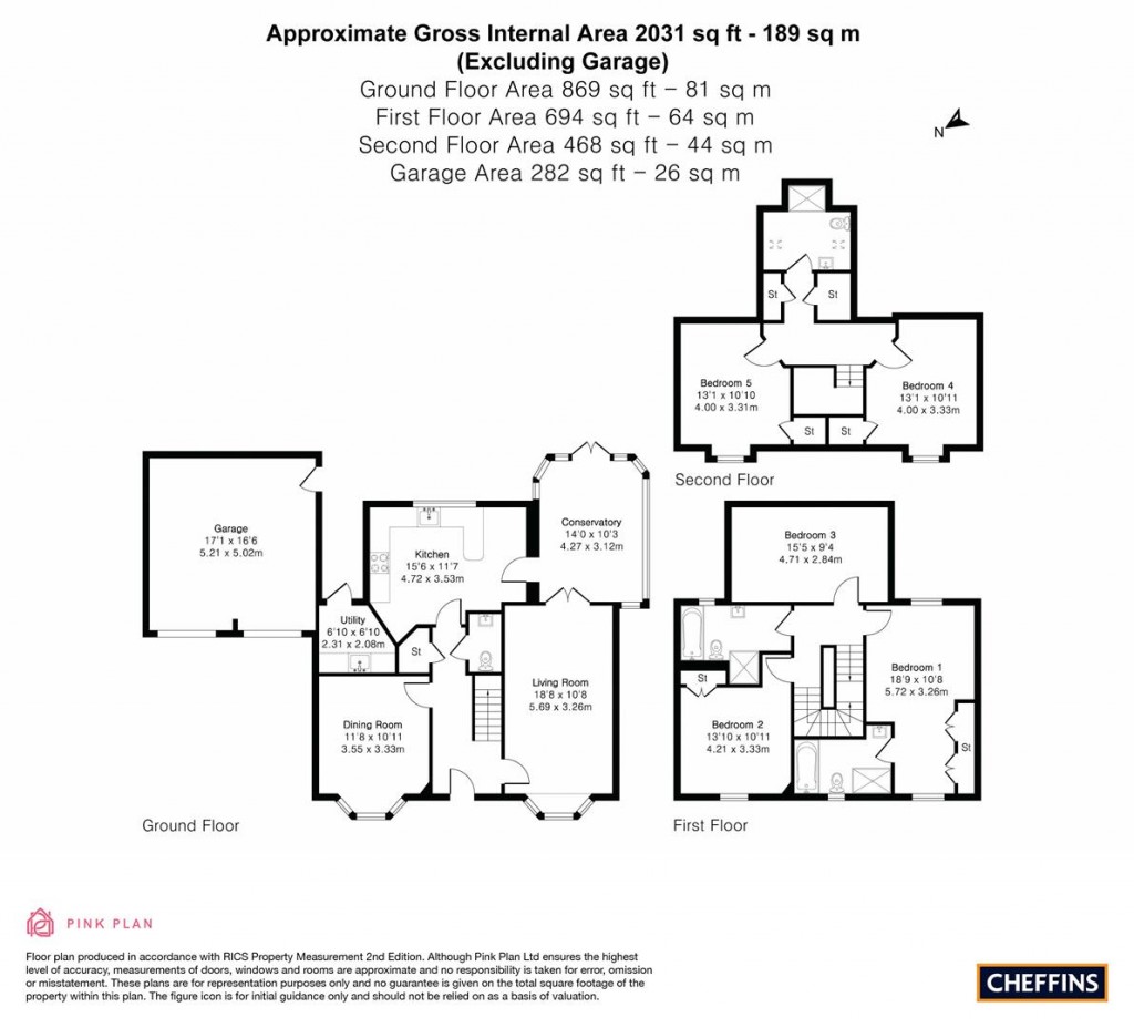 Floorplans For Blythe Way, Highfields Caldecote, Cambridge
