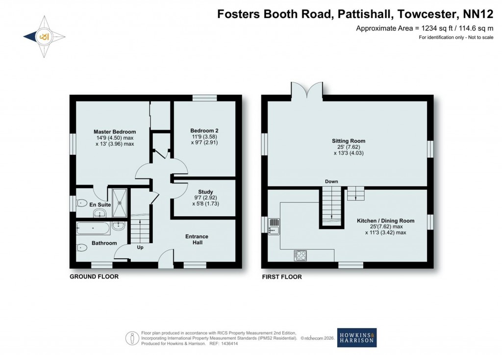 Floorplans For Fosters Booth Road, Pattishall, NN12