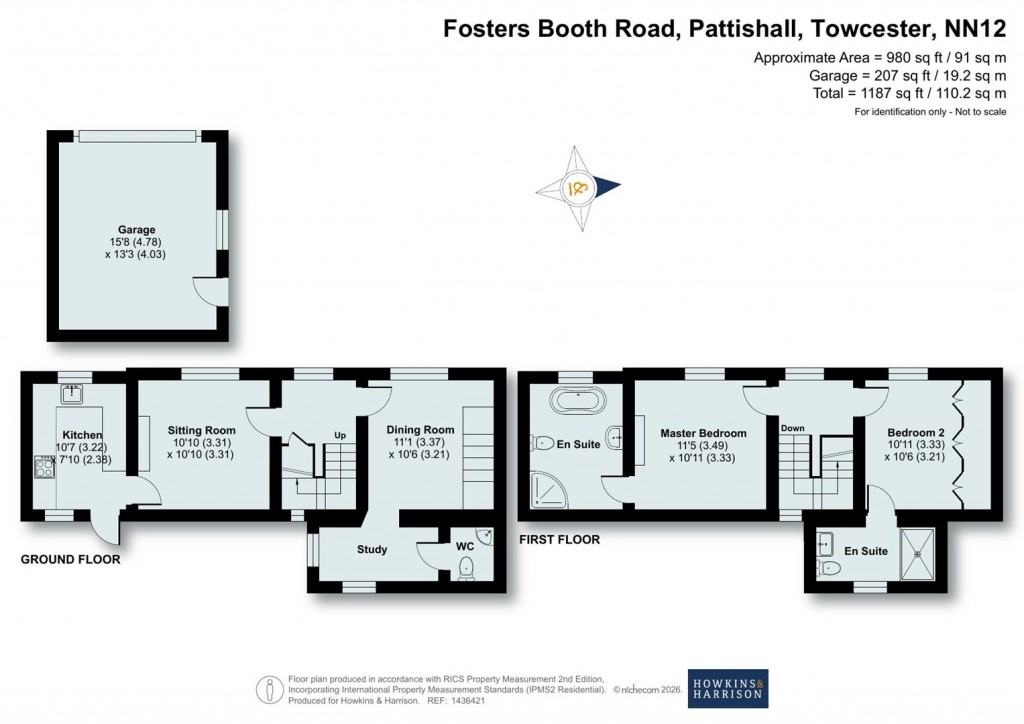 Floorplans For Fosters Booth Road, Pattishall, NN12