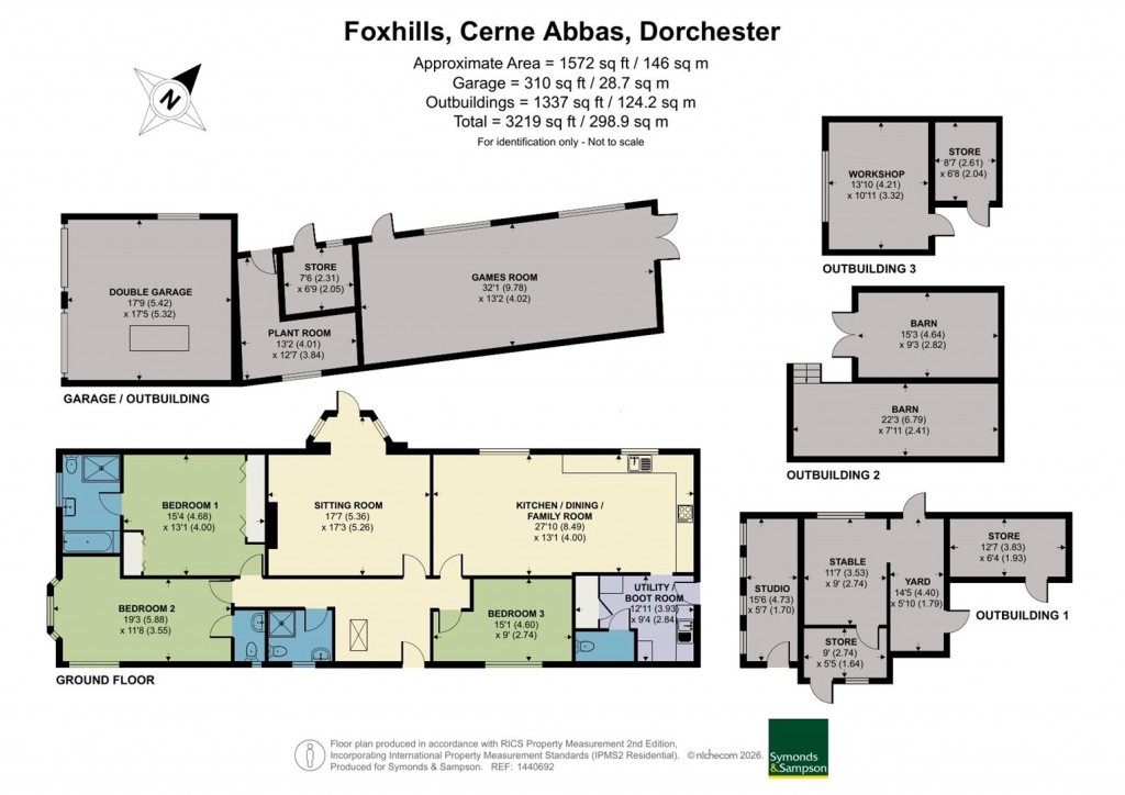 Floorplans For Cerne Abbas, Dorchester