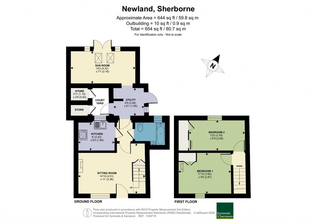 Floorplans For Newland, Sherborne, Dorset