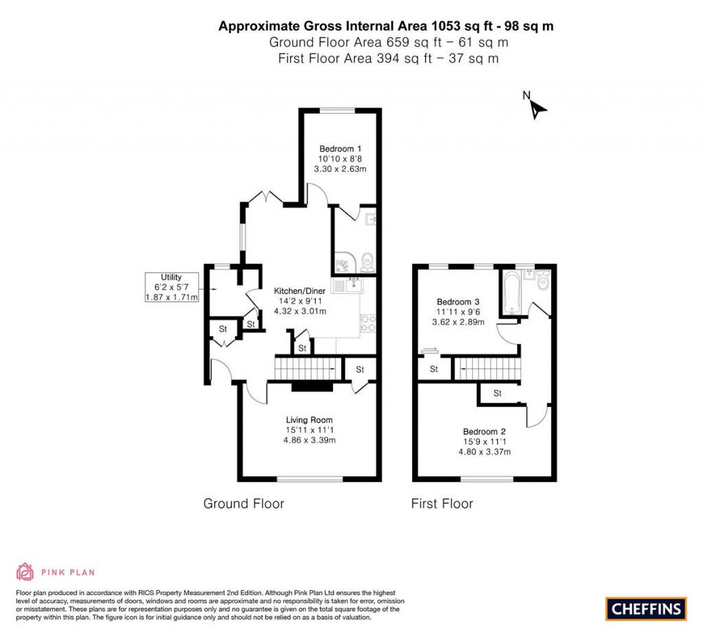 Floorplans For Fortescue Road, Cambridge