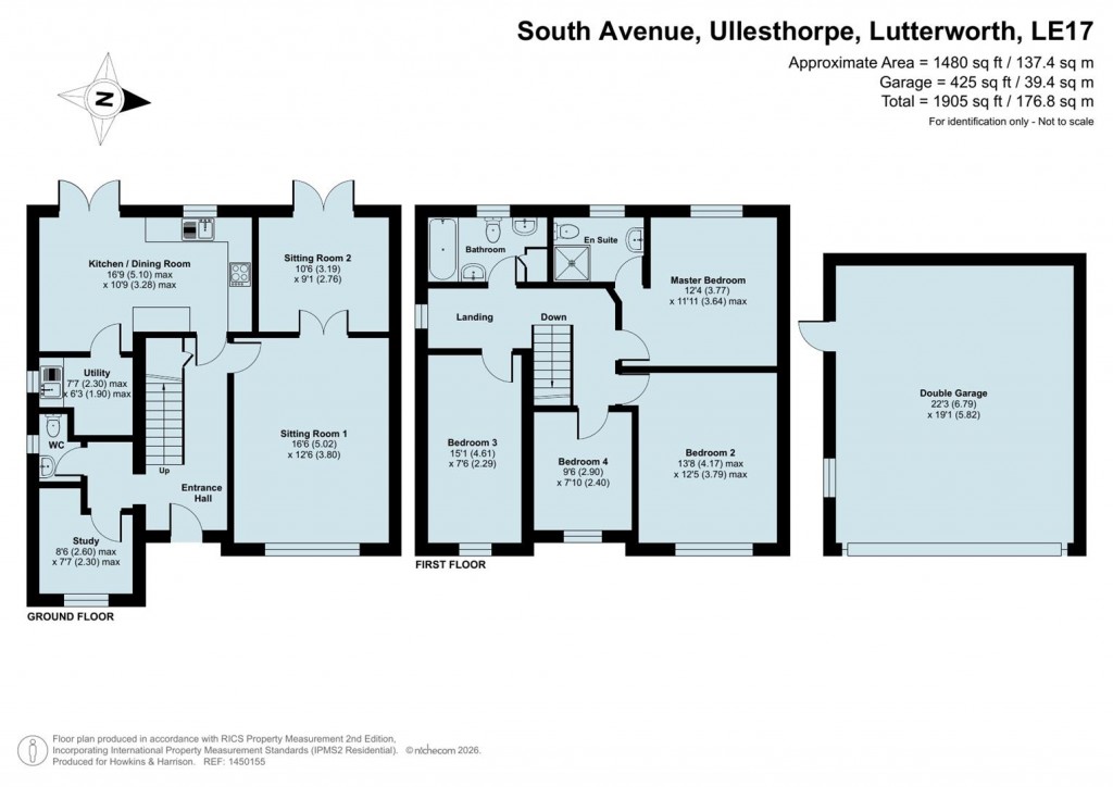 Floorplans For South Avenue, Ullesthorpe, Lutterworth, LE17