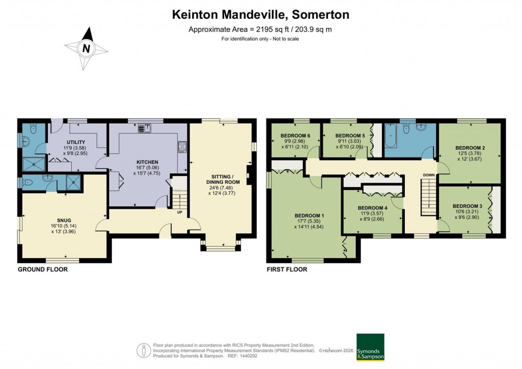 Floorplans For Common Lane, Keinton Mandeville, Somerton