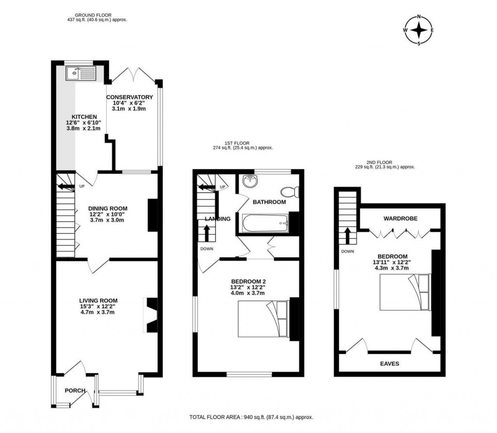 Floorplans For Radwinter Road, Saffron Walden