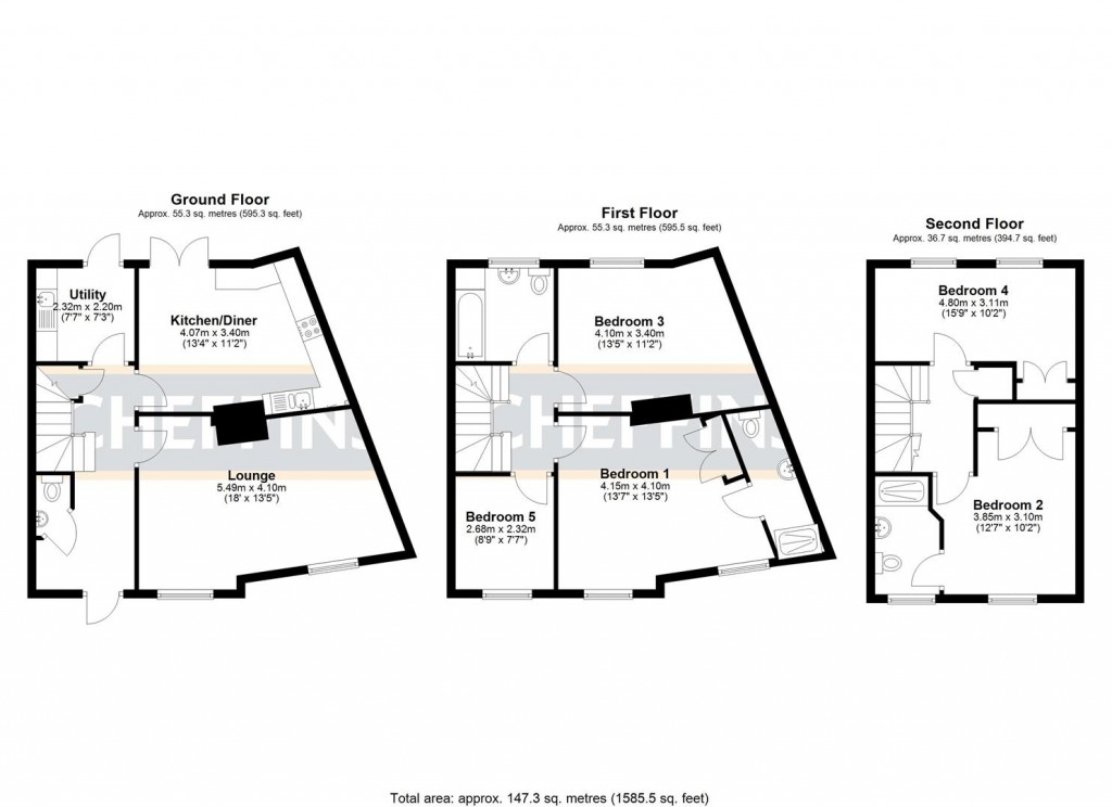 Floorplans For Welland Place, Ely