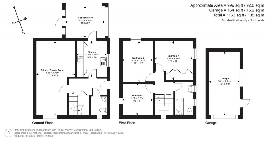 Floorplans For Buttercup Way, Bridport
