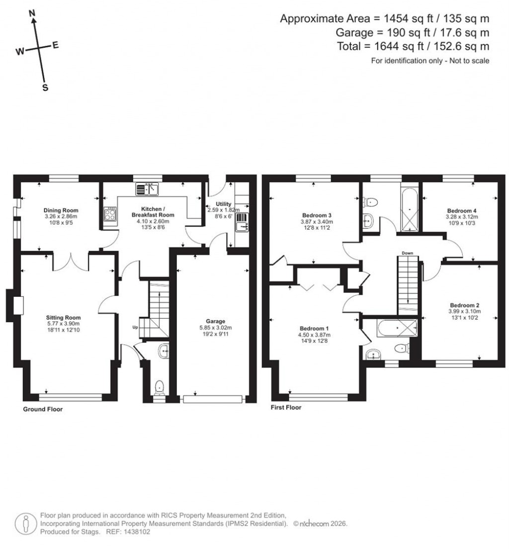 Floorplans For Barnshill Close, Cheriton Fitzpaine, Crediton
