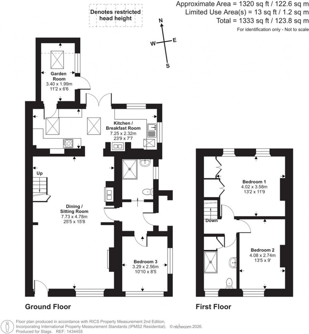 Floorplans For Coombe Fishacre, Newton Abbot