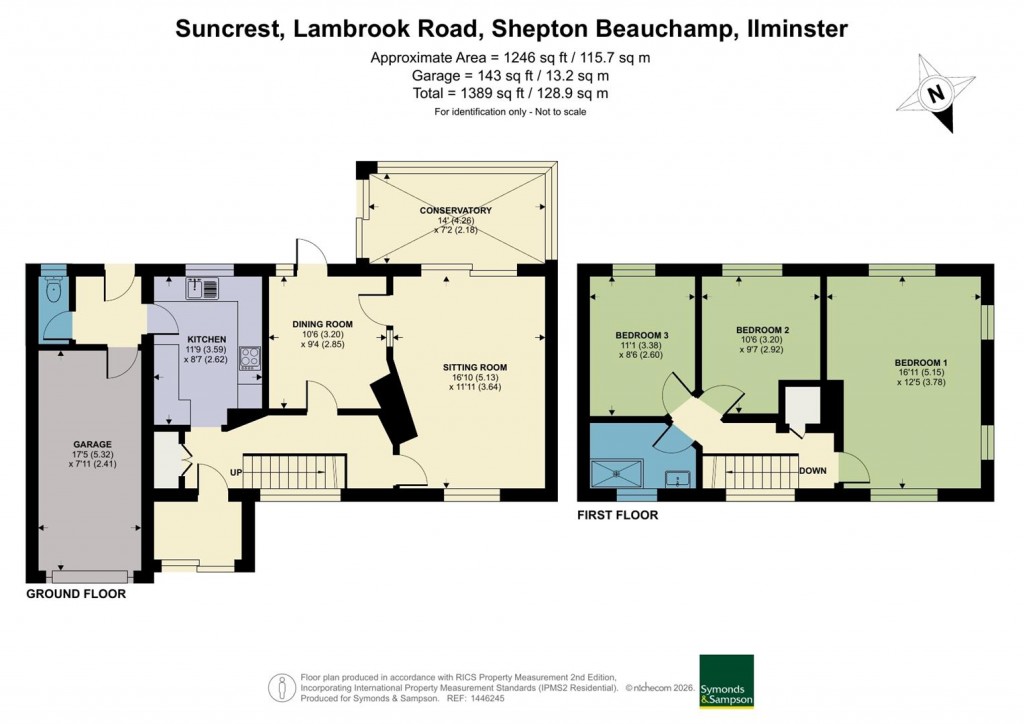 Floorplans For Lambrook Road, Shepton Beauchamp, Ilminster